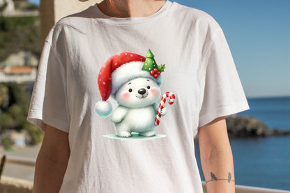 Christmas Polar Bear PNG Clipart Bundle