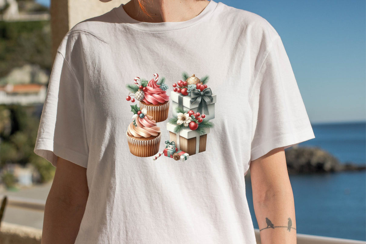 Christmas Cupcake PNG Clipart Bundle