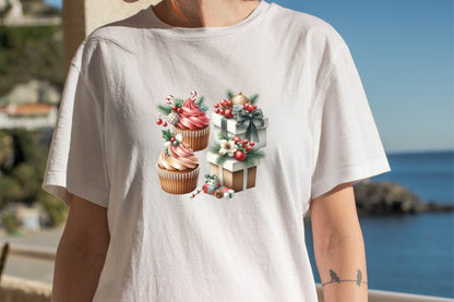 Christmas Cupcake PNG Clipart Bundle