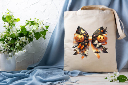 25 Halloween Coquette Bows PNG Bundle