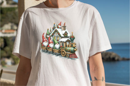 22 Christmas Train With Gnomes Clipart Bundle