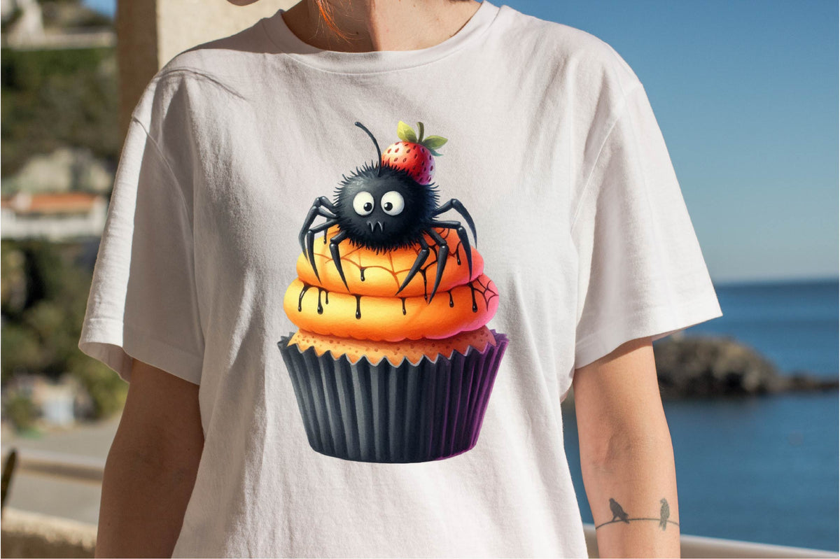 29 Halloween Spider Cupcake Clipart PNG Bundle