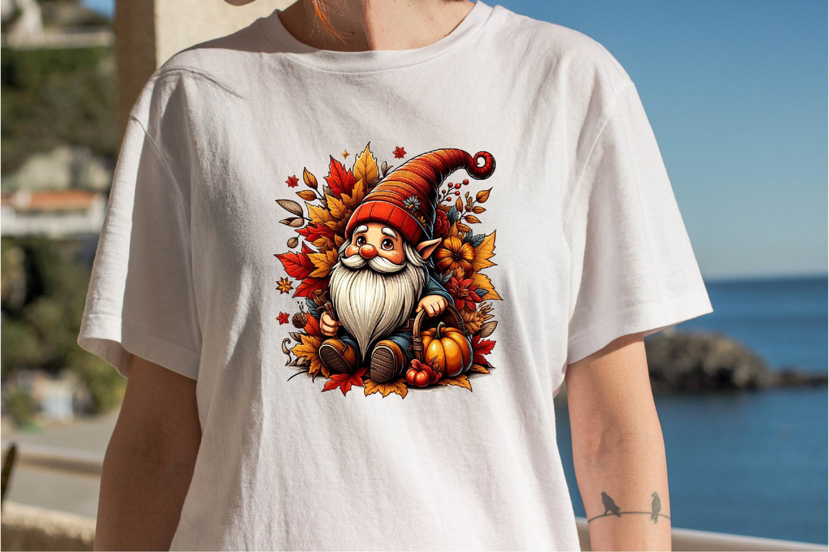 25 Autumn Gnome Clipart Bundle PNG, Fall Gnome Sublimation