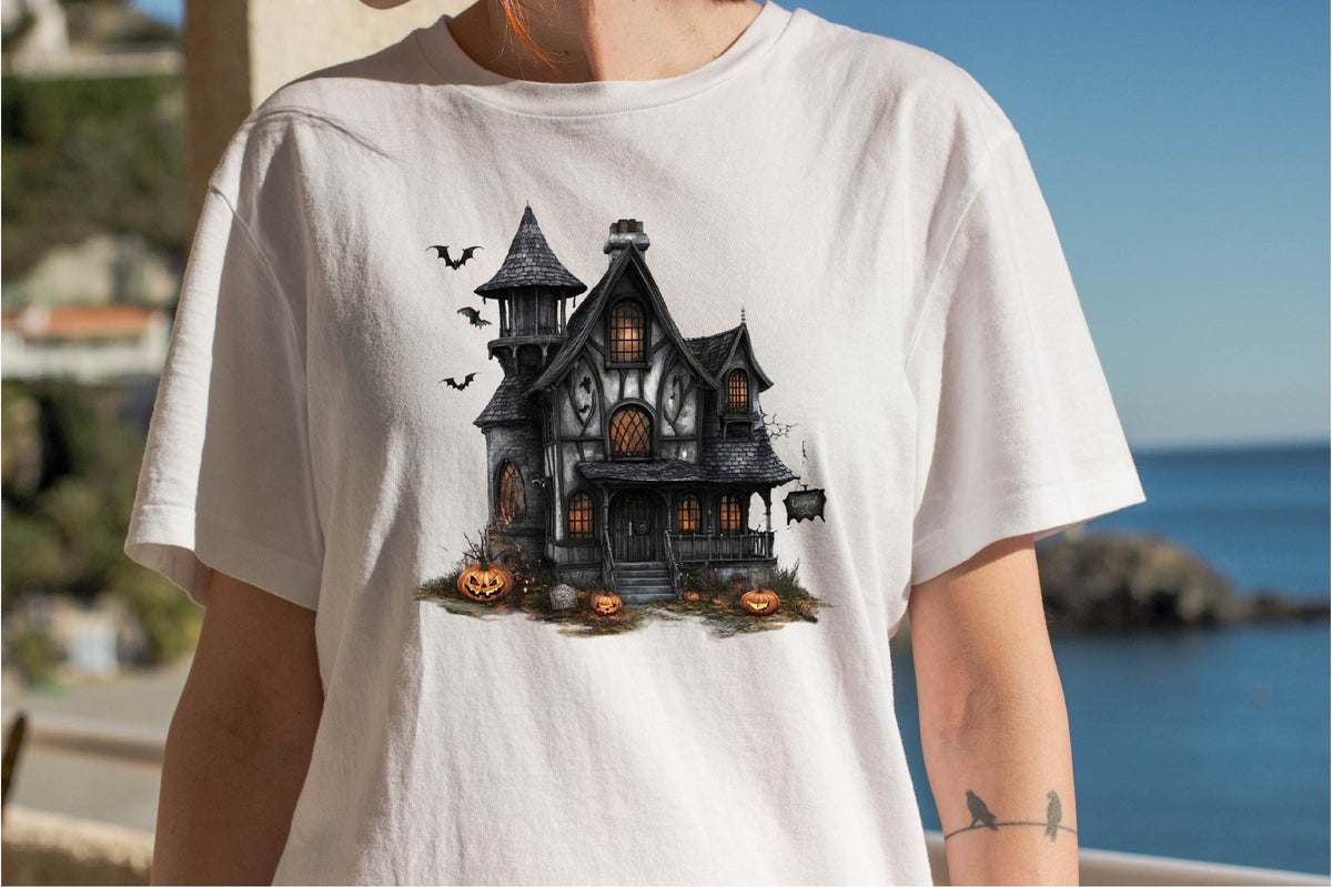 27 Halloween Gothic House Clipart Bundle