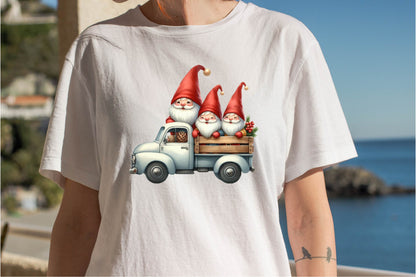 28 Christmas Gnome Clipart Bundle PNG, Christmas Gnomes Truck Sublimation