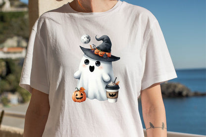 Halloween Ghost Drink Coffee PNG Bundle 28 Designs