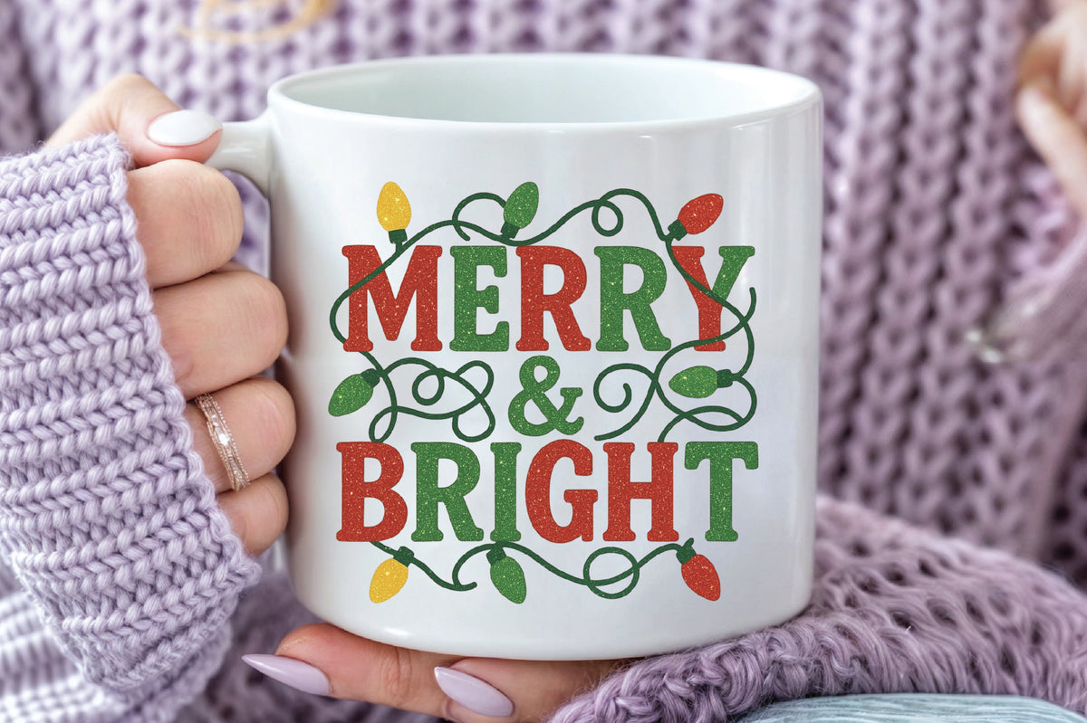 Merry and Bright Christmas PNG