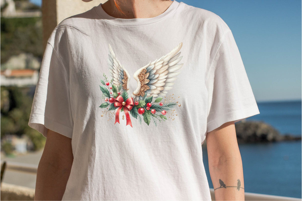 Christmas Angel Wings PNG Bundle 29 Winter Wing Clipart Designs