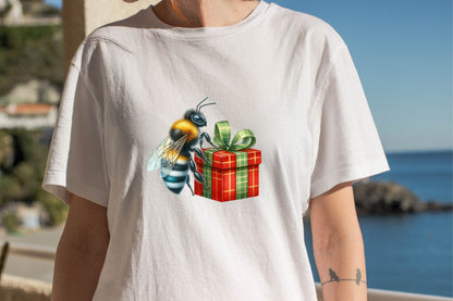 Christmas Bee Sitting PNG Clipart Bundle