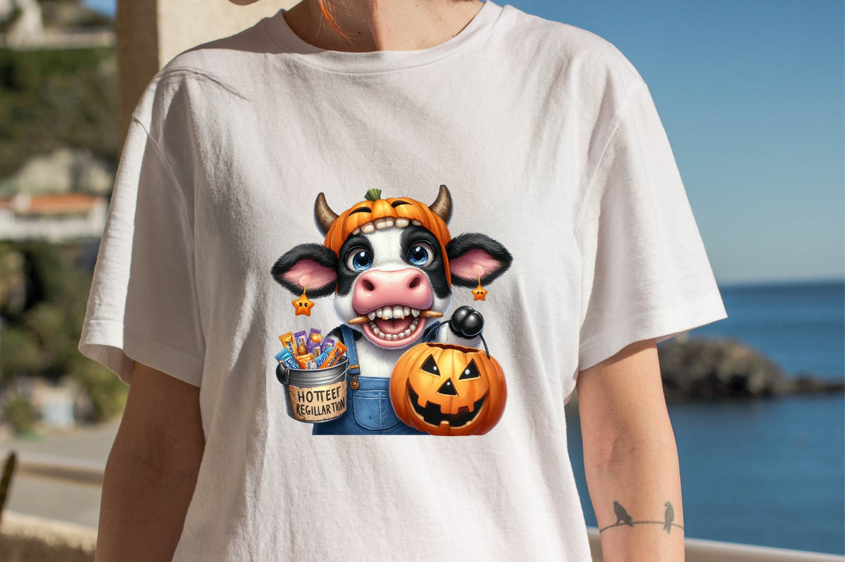 Halloween Funny Cows PNG Bundle 26 Designs