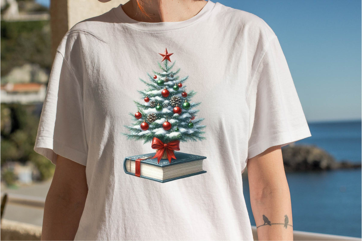 Christmas Book Tree Clipart Bundle 32 Festive Christmas Tree PNG Designs