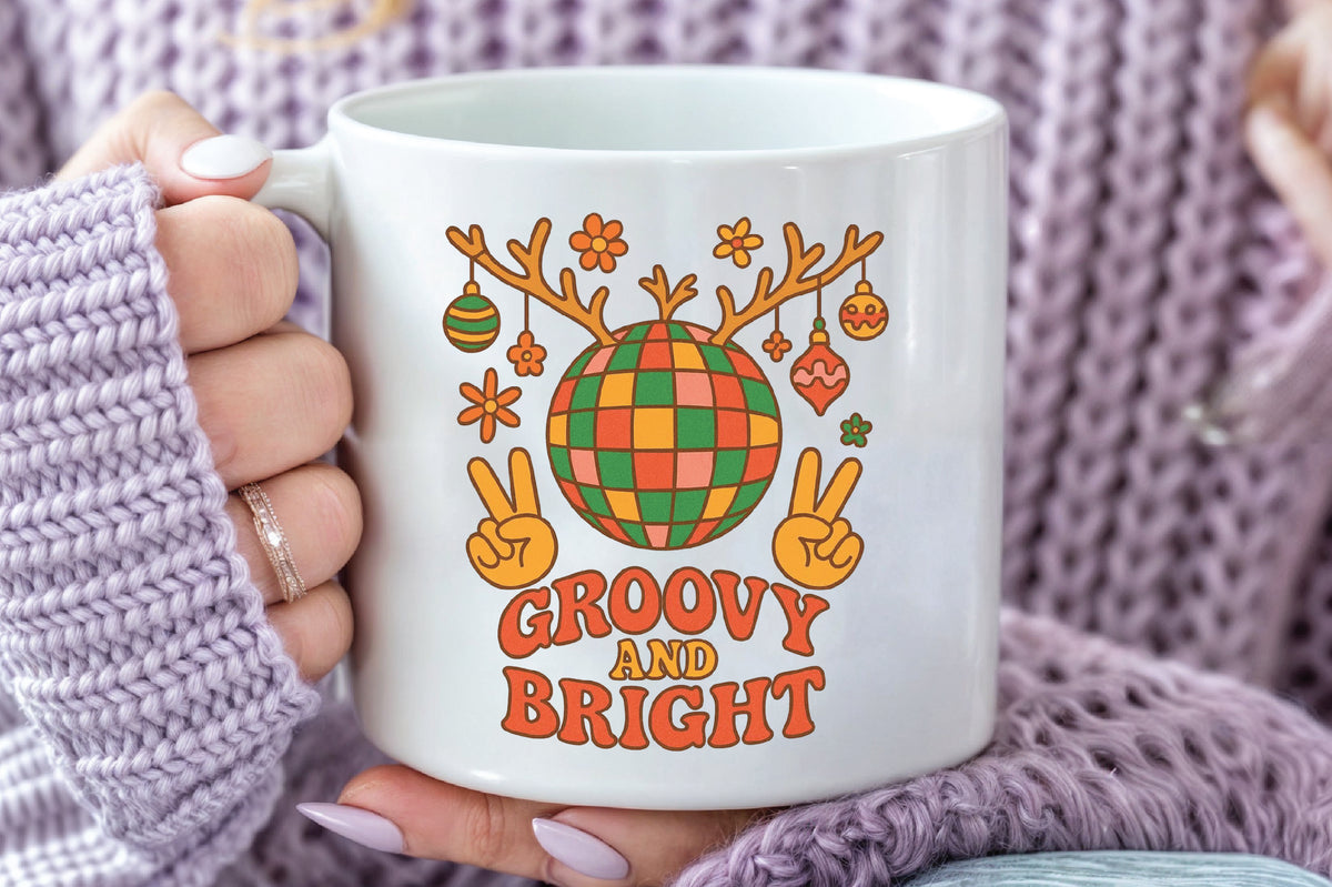 Groovy and Bright Christmas PNG