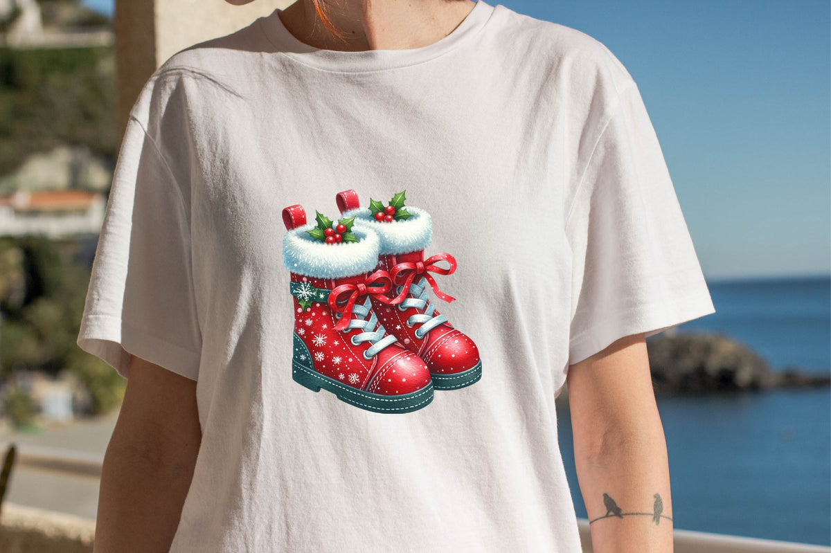 Christmas Boots PNG Bundle 27 Festive Holiday Boot Designs