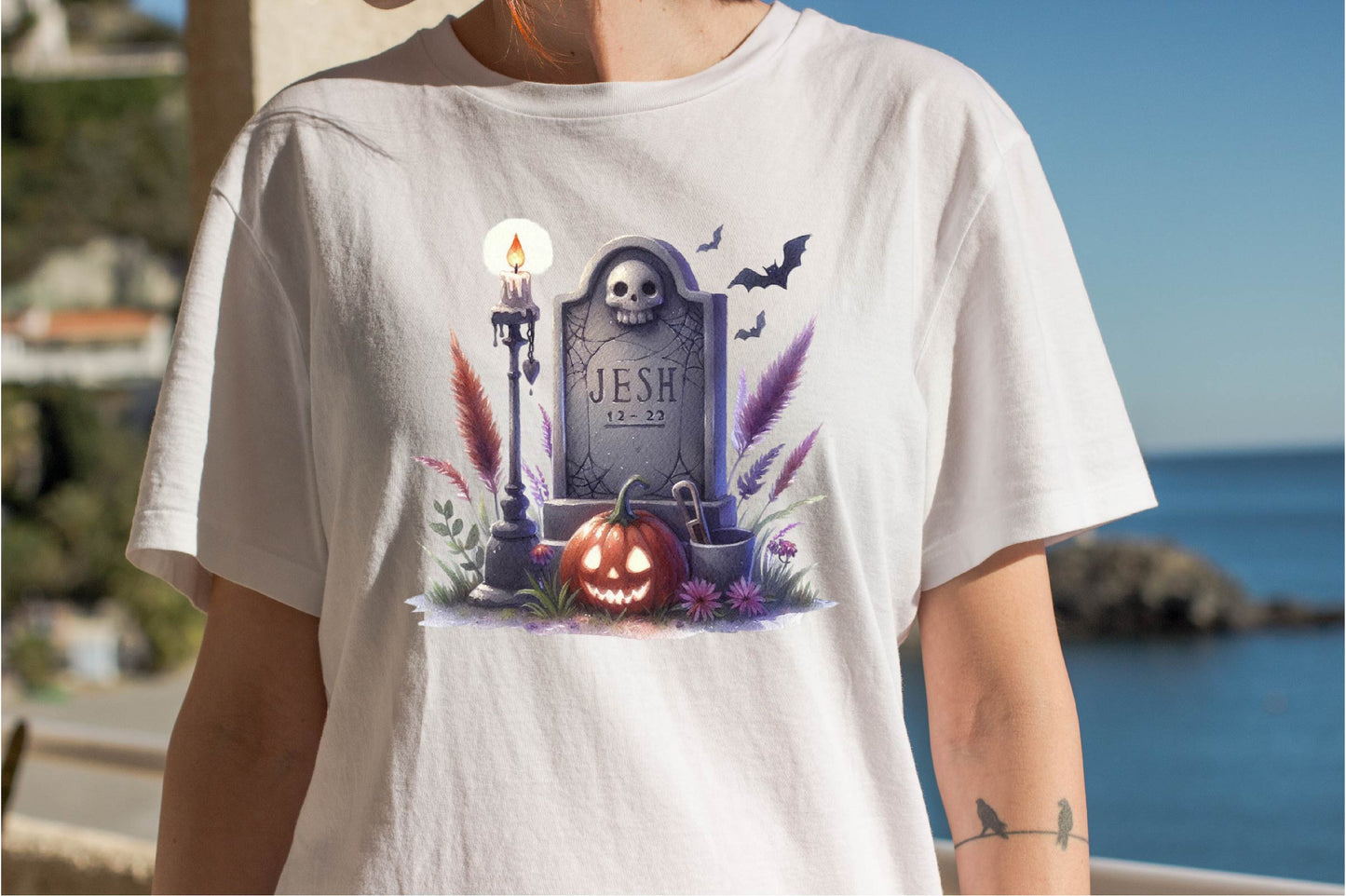 25 Halloween Tombstone Clipart PNG Bundle