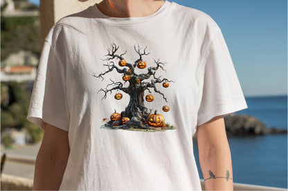 24 Halloween Scary Tree Clipart PNG Bundle