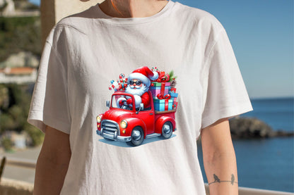 Christmas Driver Santa Clipart Bundle 26 Santa PNG Designs