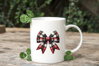 Christmas Buffalo Plaid Bow PNG Clipart Bundle