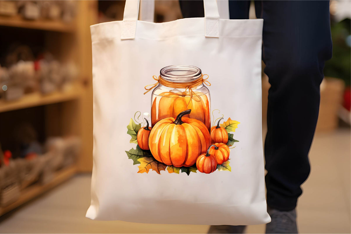 Autumn Pumpkin Jar Clipart Bundle 20 Fall Pumpkin Jar Designs