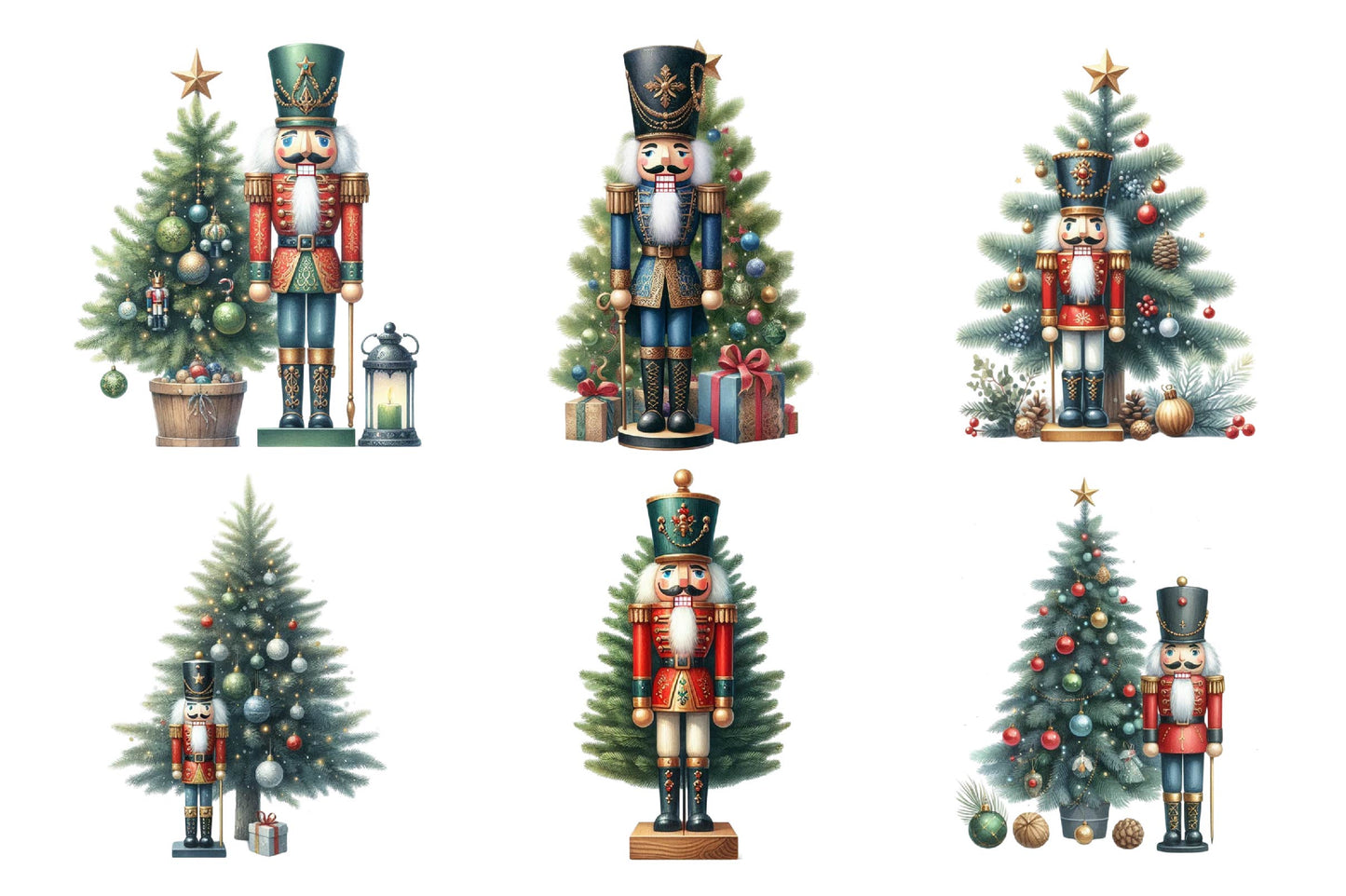Christmas Nutcracker PNG Clipart Bundle