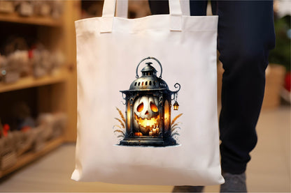 26 Halloween Haunted Lantern Clipart PNG Bundle
