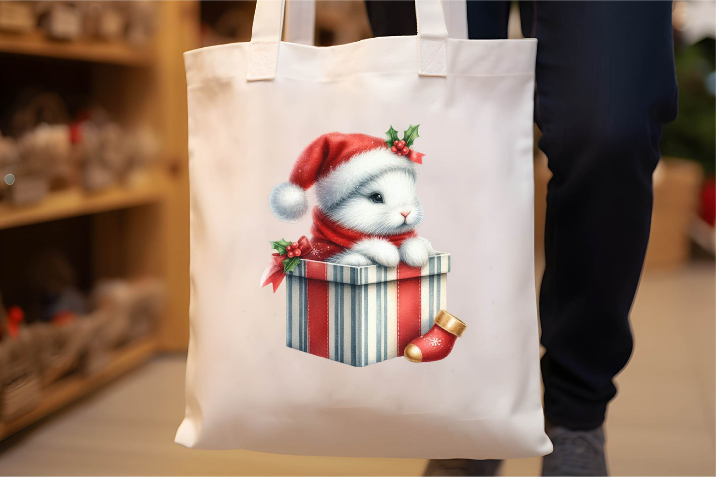 Christmas Bunny PNG Bundle 31 Cute Holiday Rabbit Designs