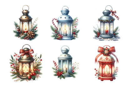 Christmas Lantern PNG Bundle 29 Festive Holiday Lantern Designs