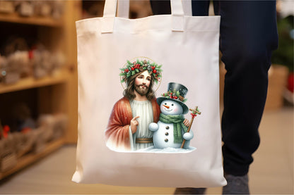 32 Christmas Jesus With Snowman Clipart Bundle