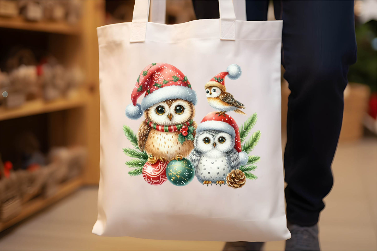 33 Christmas Owl Clipart Bundle
