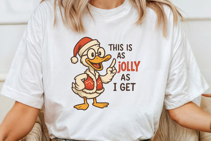 Funny Christmas Duck PNG