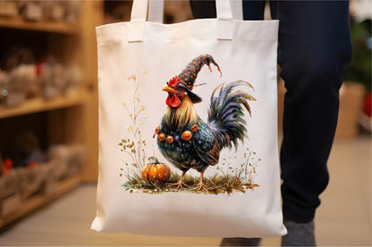 23 Halloween Witch Rooster Clipart PNG Bundle