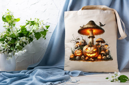 41 Halloween Mushroom Clipart PNG Bundle