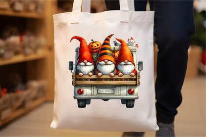 30 Halloween Gnomes Truck Clipart Bundle PNG, Cute Gnome Pumpkin Truck Sublimation Designs