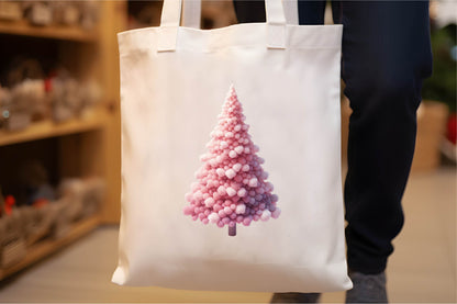 25 Christmas Pink Tree Clipart Bundle