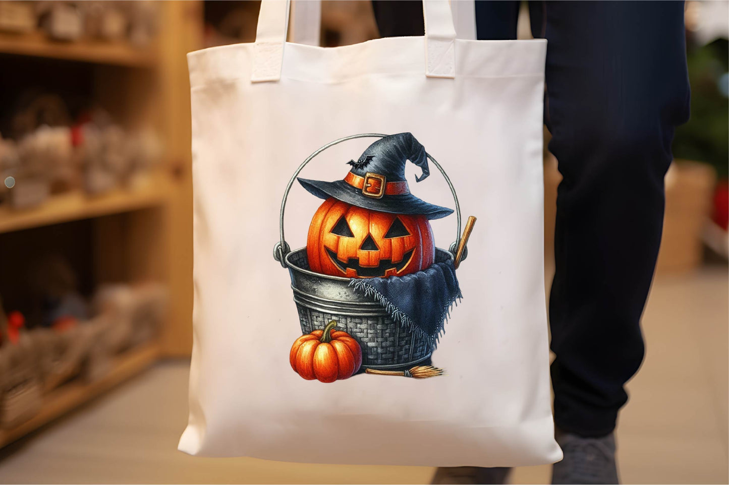25 Halloween Pumpkin Bucket Clipart PNG Bundle