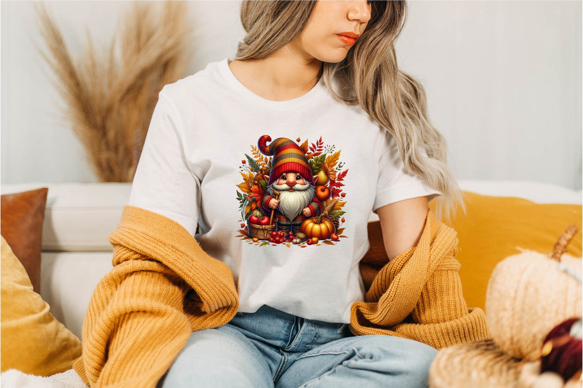 25 Autumn Gnome Clipart Bundle PNG, Fall Gnome Sublimation