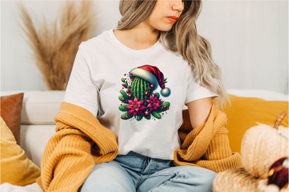 27 Christmas Cactus Clipart Bundle PNG, Christmas Cactus Sublimation