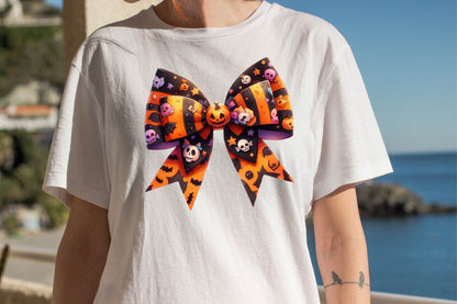 25 Halloween Coquette Bows PNG Bundle