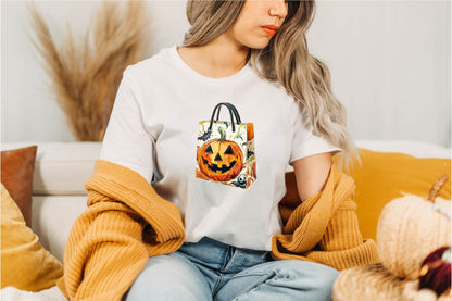 24 Halloween Trick or Treat Bag Clipart PNG Bundle
