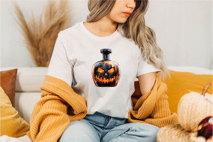23 Halloween Whiskey Decanter Clipart PNG Bundle