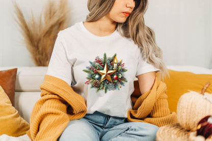 Christmas Star Watercolor Clipart PNG Bundle