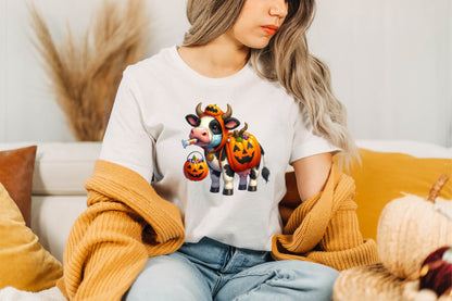 Halloween Funny Cows PNG Bundle 26 Designs