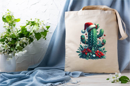 27 Christmas Cactus Clipart Bundle PNG, Christmas Cactus Sublimation