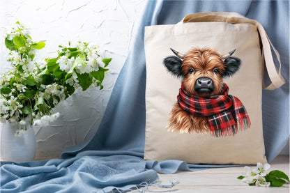 24 Halloween Highland Cow Clipart Bundle