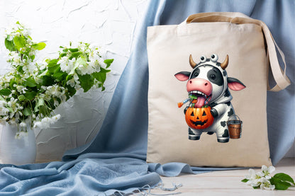 Halloween Funny Cows PNG Bundle 26 Designs