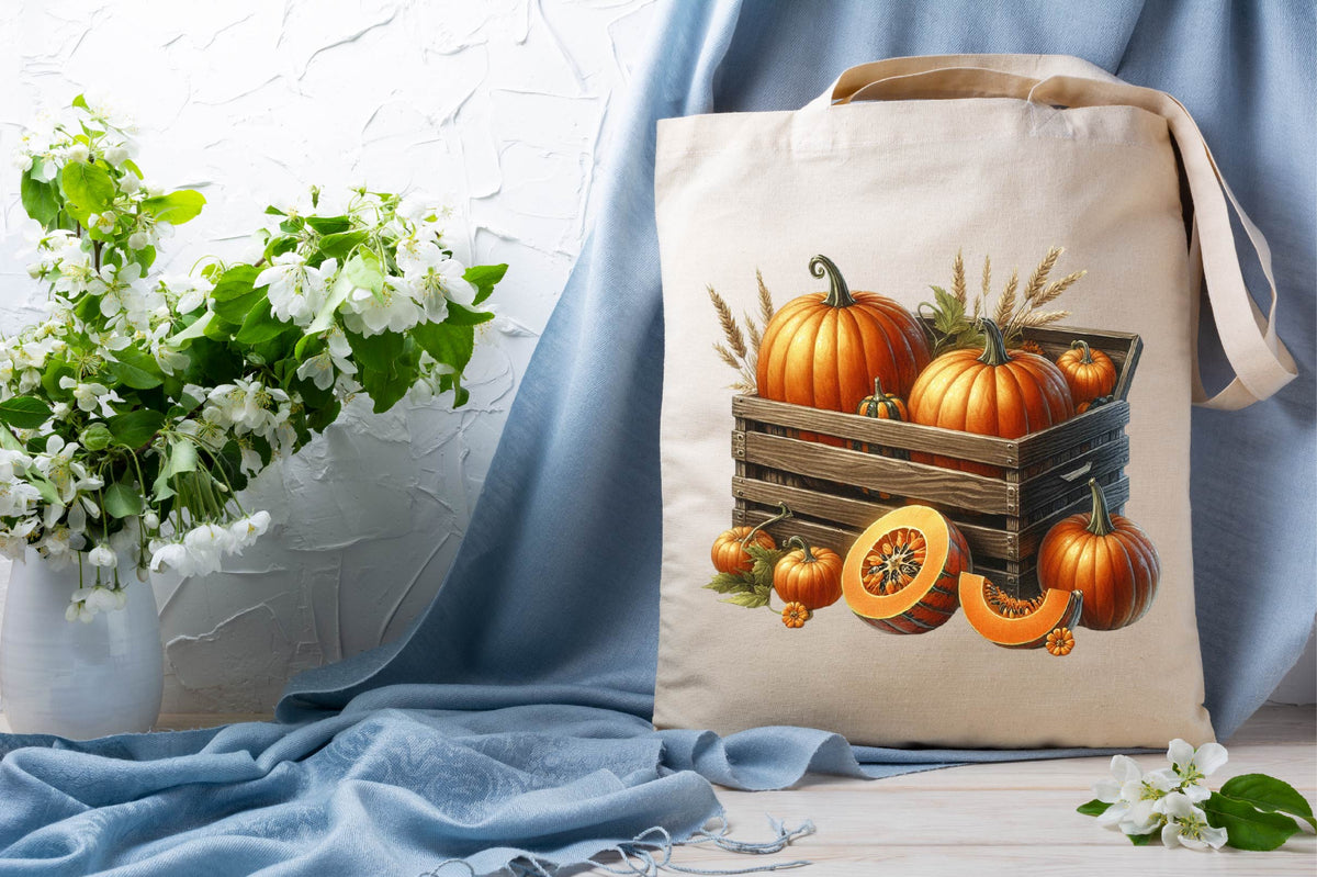 Halloween Pumpkin Watercolor Clipart PNG Bundle
