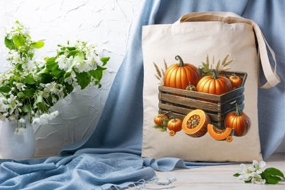 Halloween Pumpkin Watercolor Clipart PNG Bundle