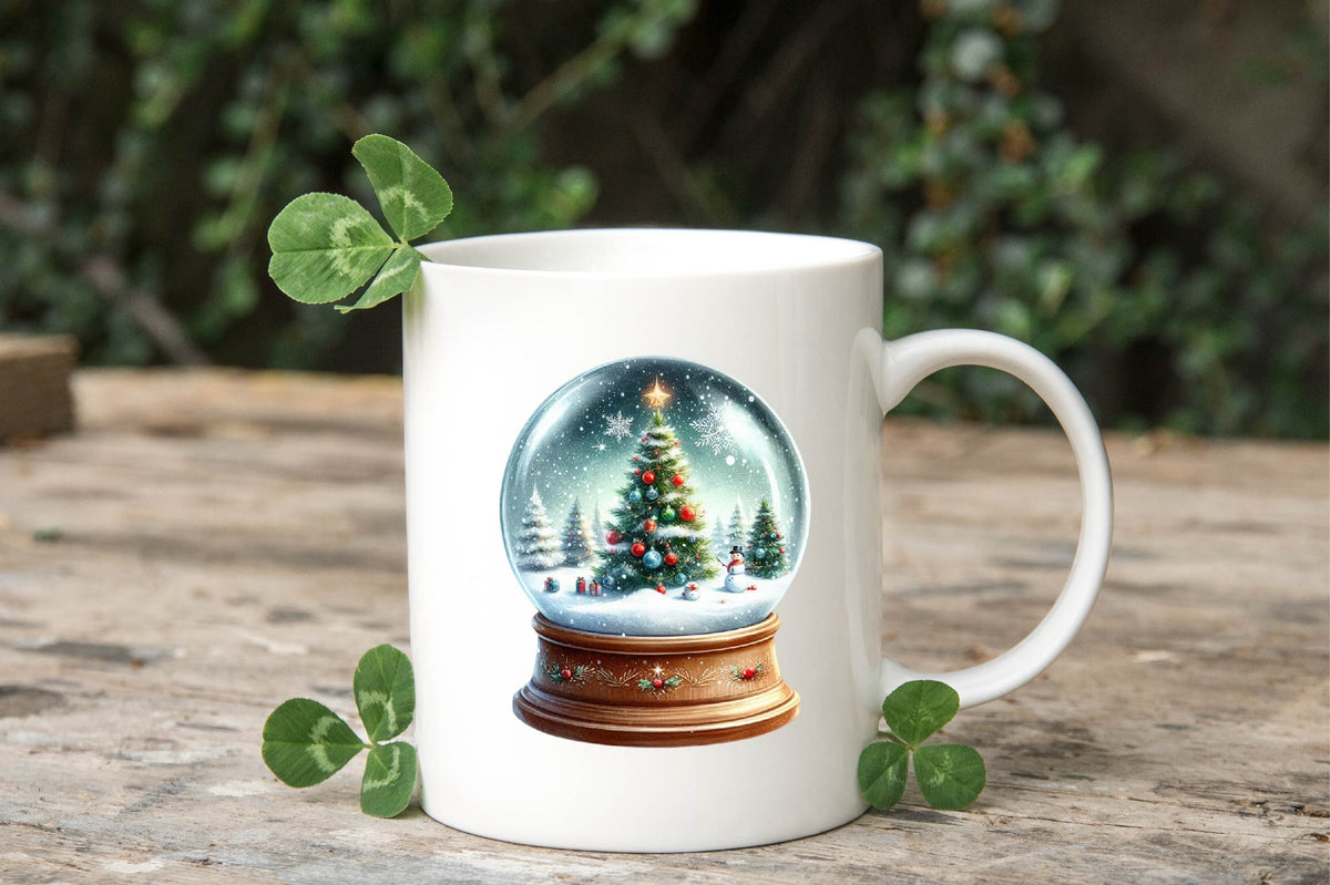 Christmas Snow Globe PNG Bundle 29 Winter Watercolor Designs