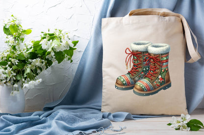 Christmas Boots PNG Bundle 27 Festive Holiday Boot Designs
