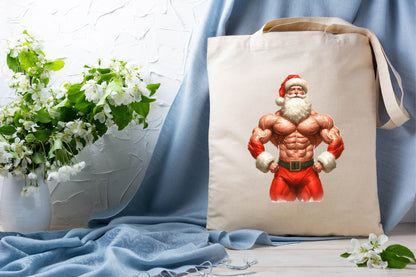 Bodybuilder Claus Santa PNG Bundle 25 Christmas Designs