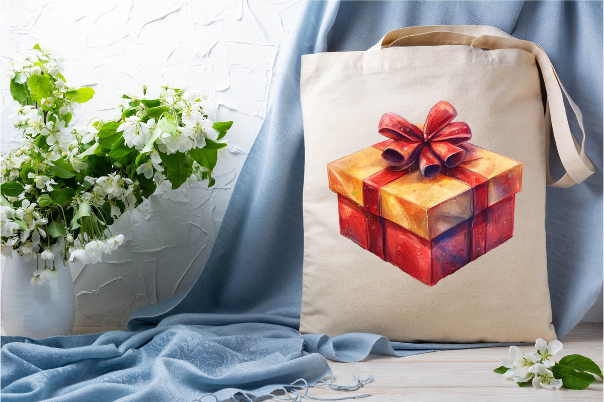 Christmas Gift Box Clipart Bundle 24 Holiday Present PNG Designs
